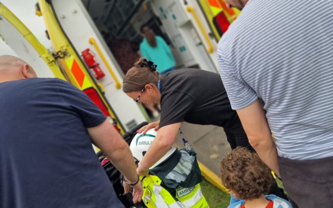 SCAS join Thames Valley Police at Spiceball Park in Banbury