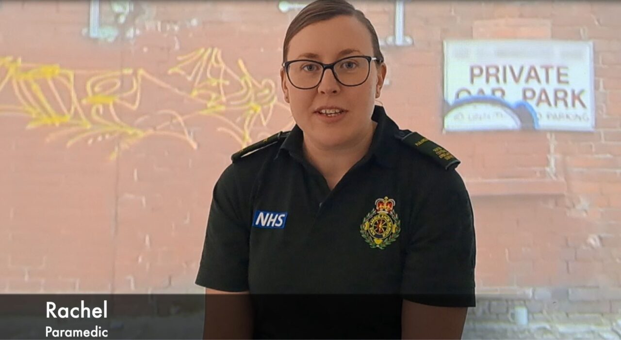 Female paramedic